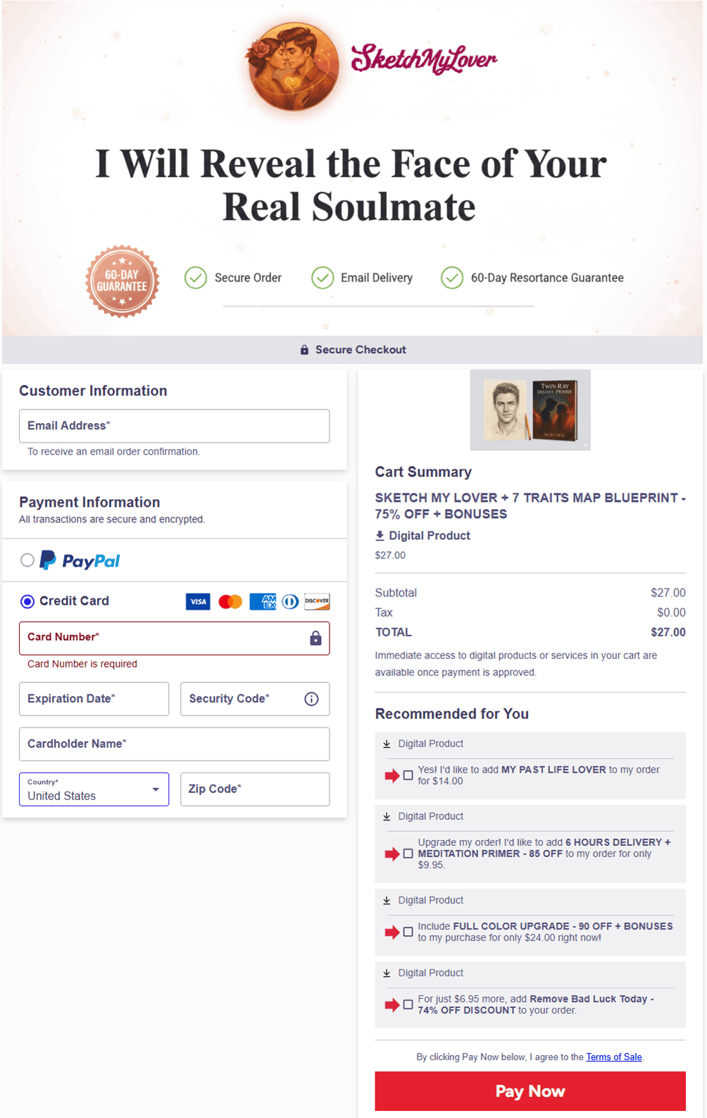 Sketch My Lover Checkout